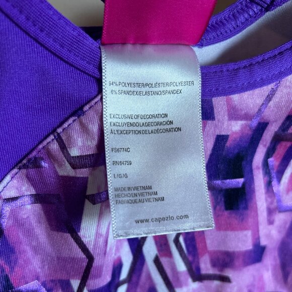 Future Star by Capezio Long Sleeve Patterned Leotard - Picture 4 of 7